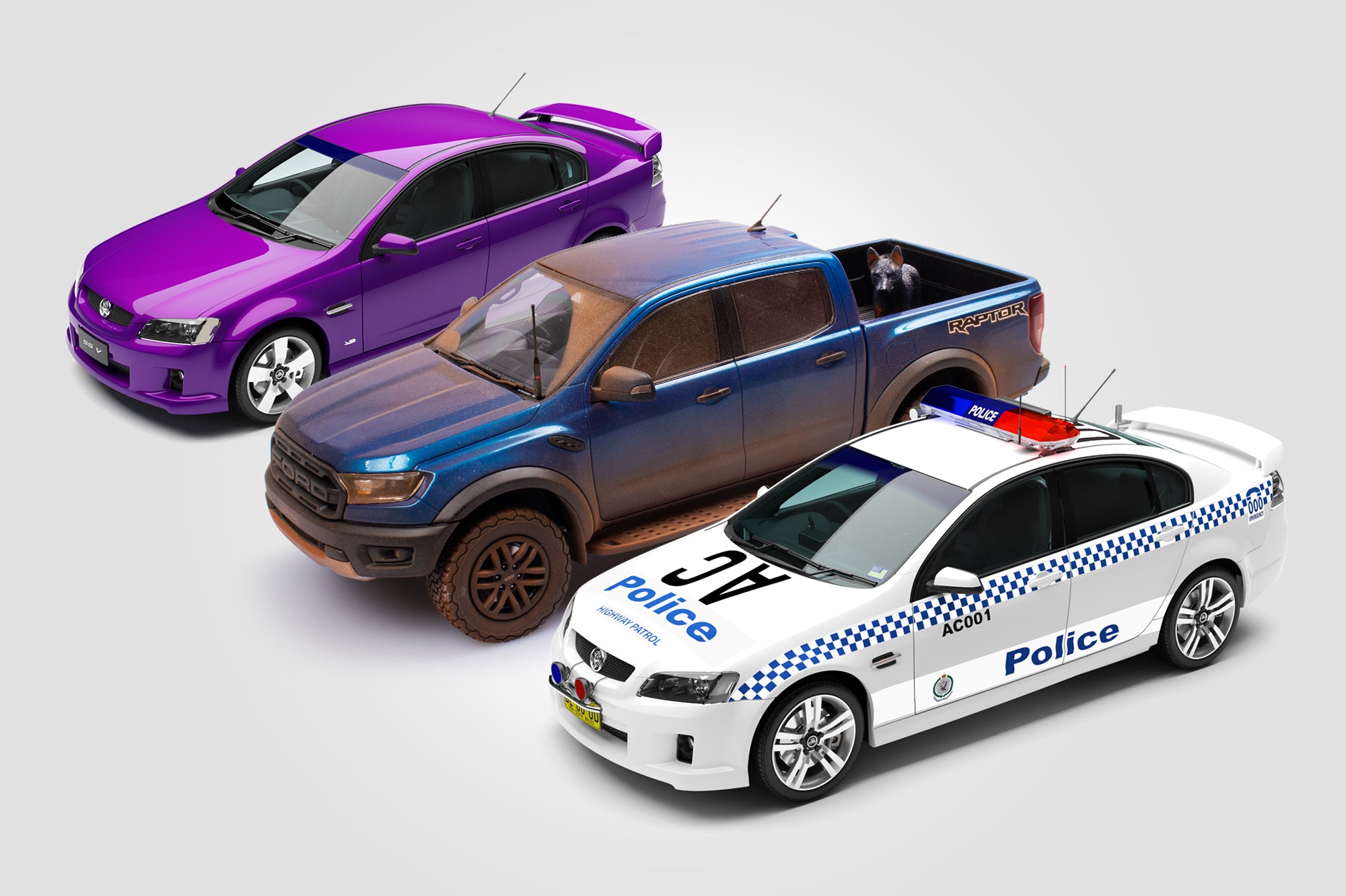 australian diecast police cars