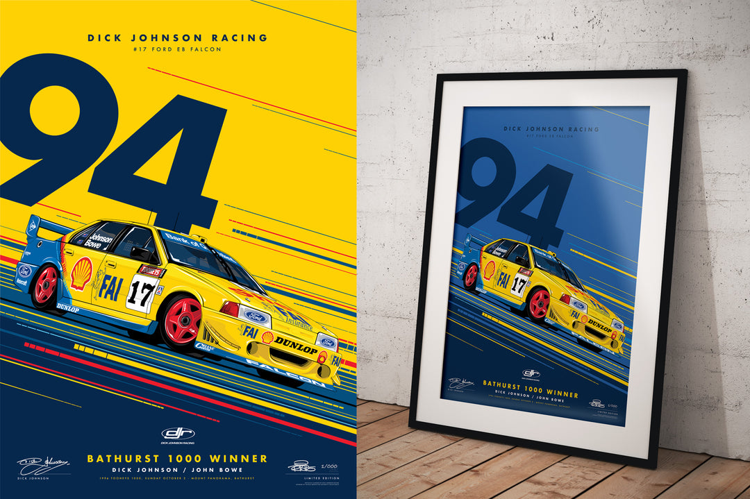 Pre-Order Alert: Dick Johnson Racing 1994 Bathurst 1000 Winner Prints