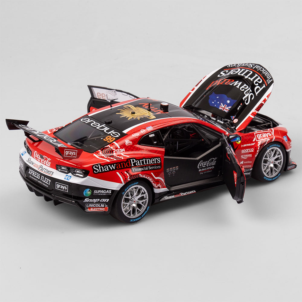 1:18 Coca-Cola Racing By Erebus #99 Chevrolet Camaro ZL1 - 2023 Darwin Triple Crown Indigenous Round