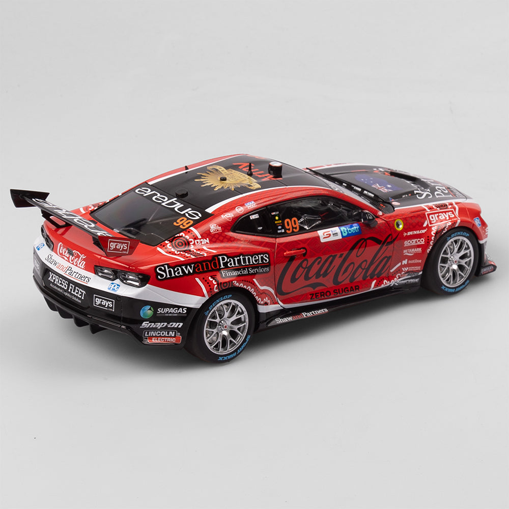 1:18 Coca-Cola Racing By Erebus #99 Chevrolet Camaro ZL1 - 2023 Darwin Triple Crown Indigenous Round