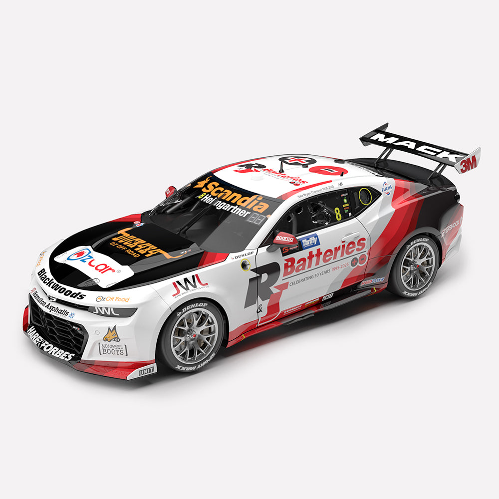 1:43 Brad Jones Racing R&J Batteries #8 Chevrolet Camaro ZL1 - 2025 Supercars Championship Season