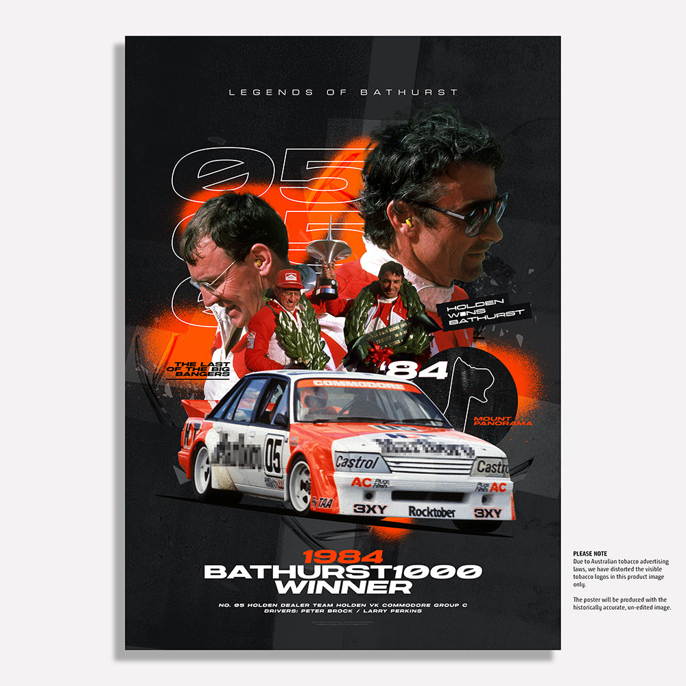 1984 Bathurst 1000 Winner Poster