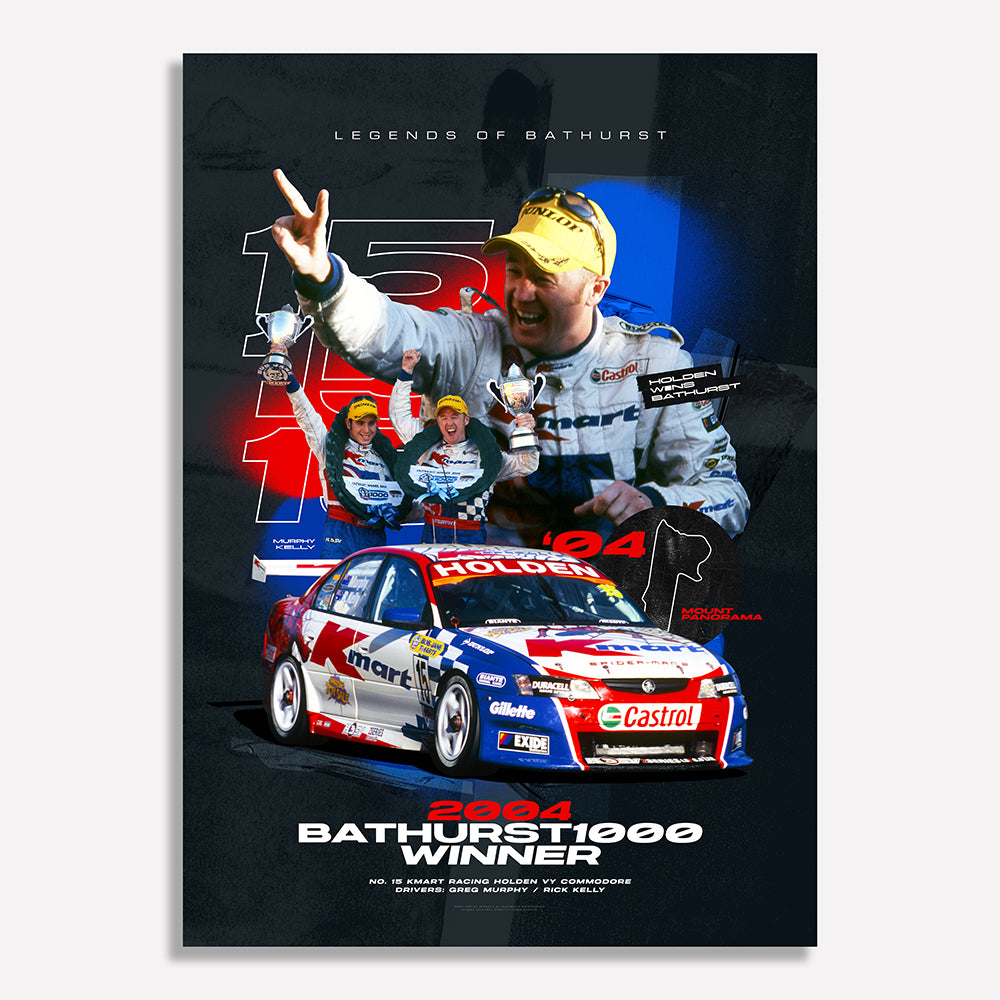 2004 Bathurst 1000 Winner Poster