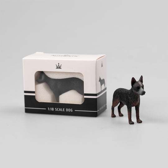 1:18 Scale Blue Heeler Dog